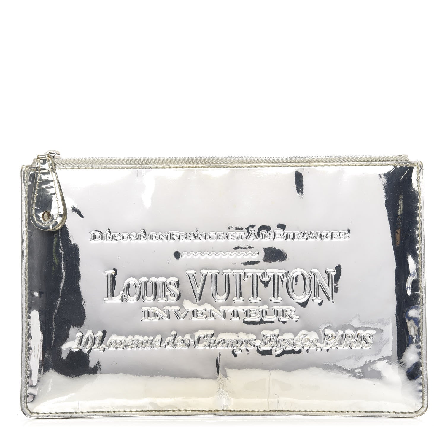 Louis Vuitton Monogram Miroir Inventeur Pochette Plat Silver 1 of 11