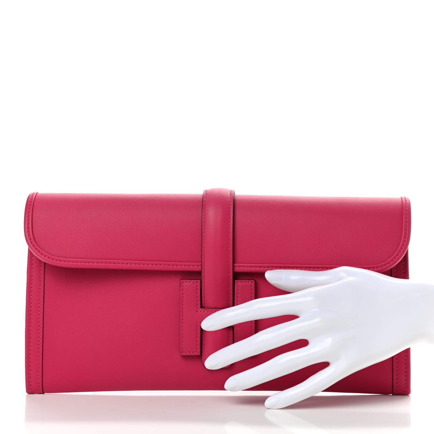 Hermes Swift Verso Jige Elan 29 Clutch Rose Mexico Rouge Piment 2 of 7
