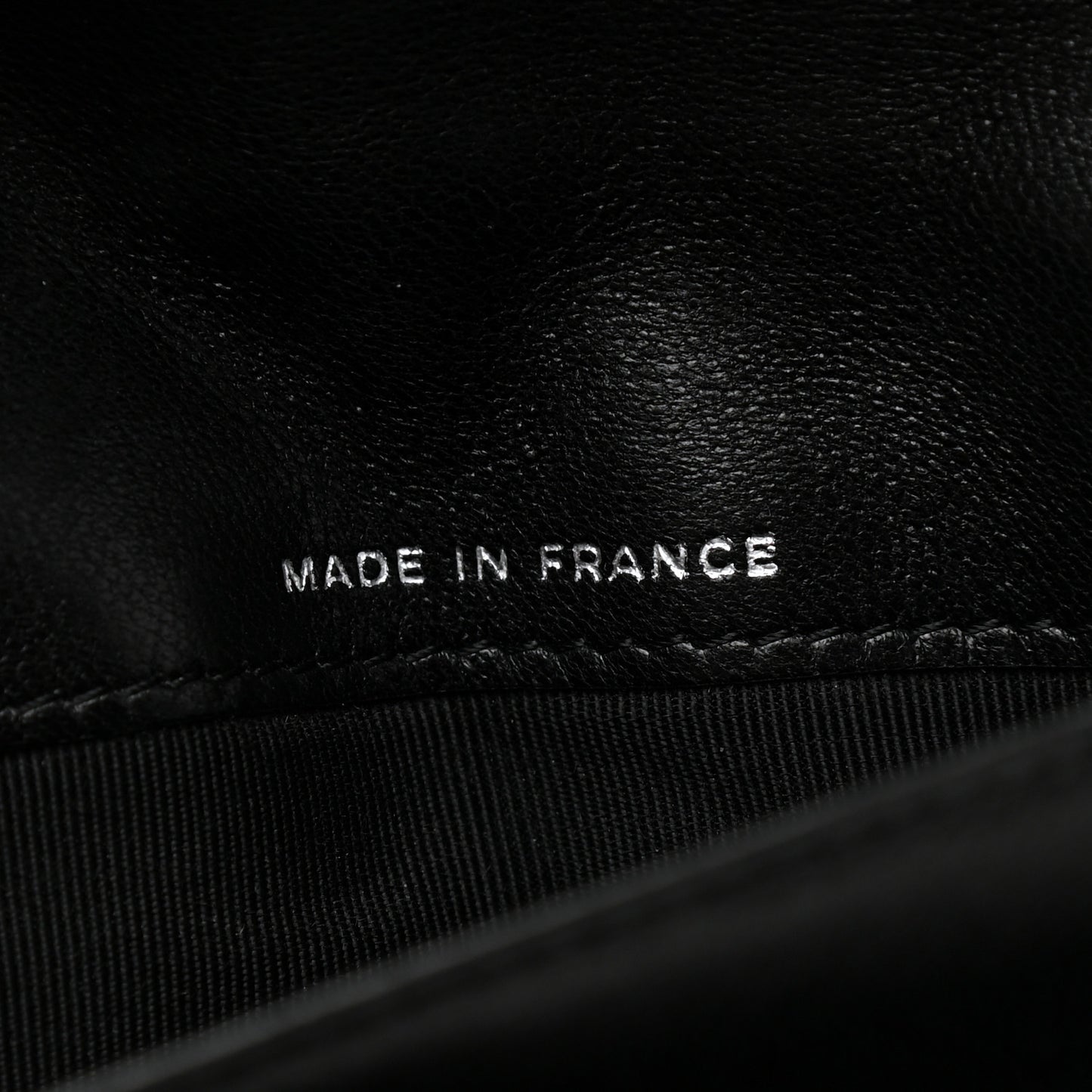 Patent Quilted Flap Wallet Black