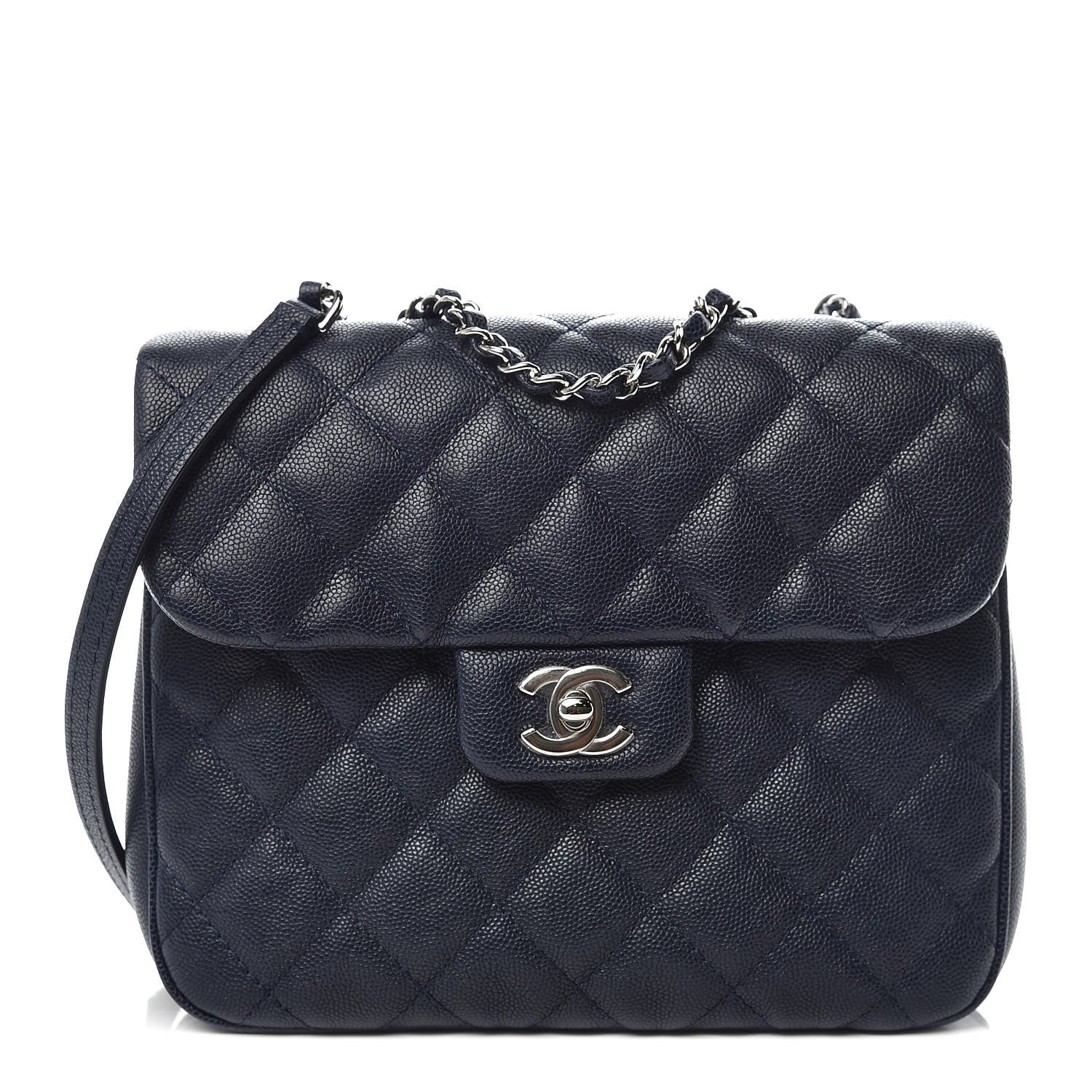 Chanel Caviar Quilted Medium Urban Companion Flap Navy 1 of 9
