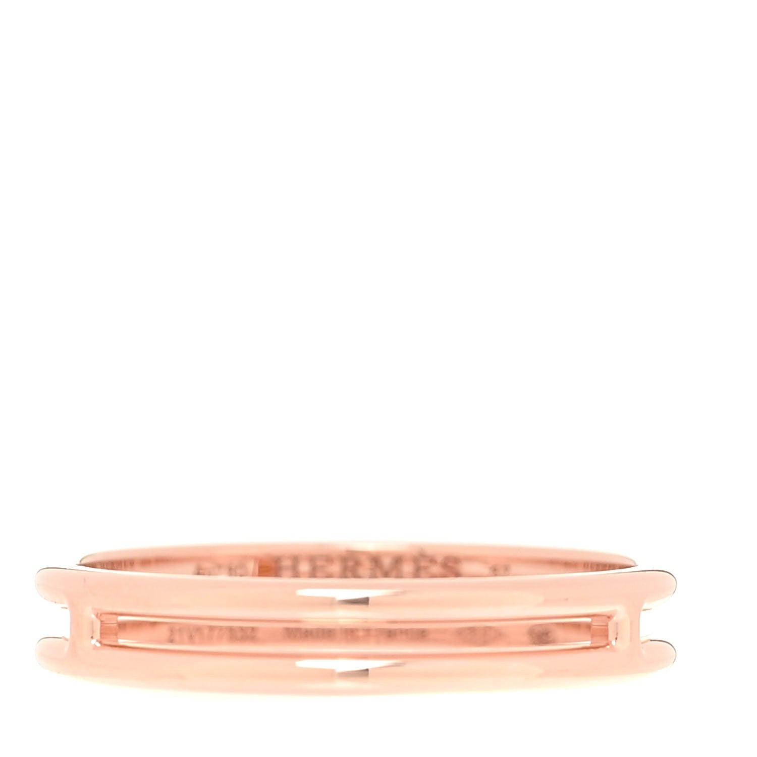 Hermes 18K Rose Gold Ariane Wedding Band Ring 57 8 1 of 5