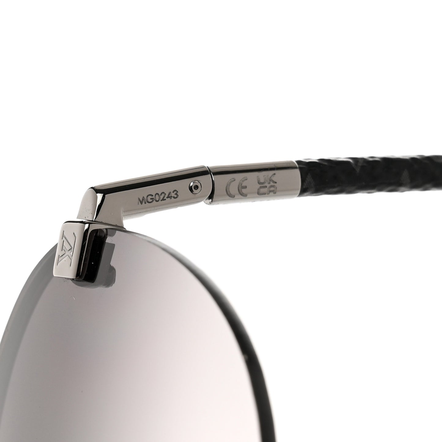 Metal Monogram Clockwise Sunglasses Z1595E Black