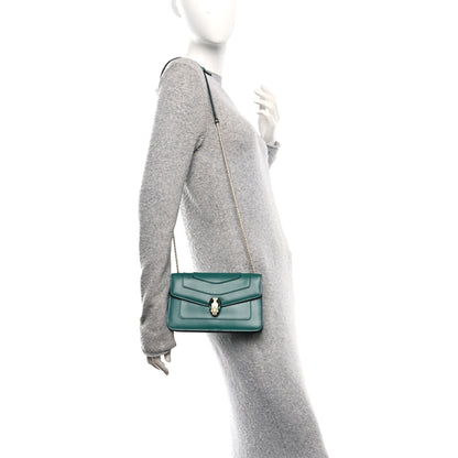 Bulgari Calfskin Serpenti Forever Crossbody Bag Emerald Green 2 of 10