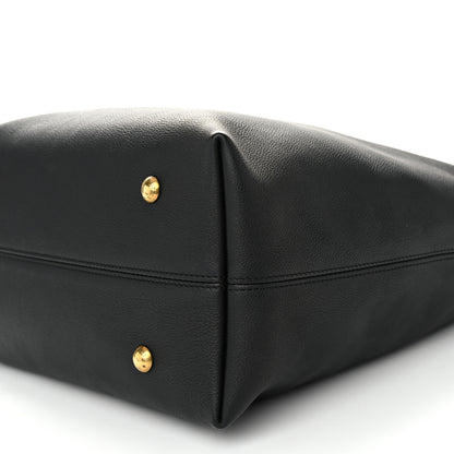 Louis Vuitton Grained Calfskin Low Key Hobo MM Black 10 of 11