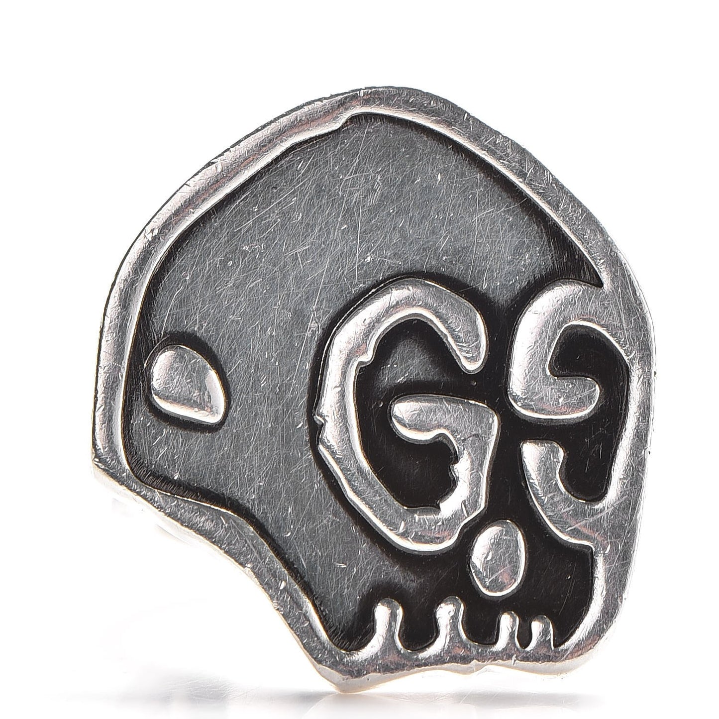 Sterling Silver GucciGhost Hamlet Skull Ring 7