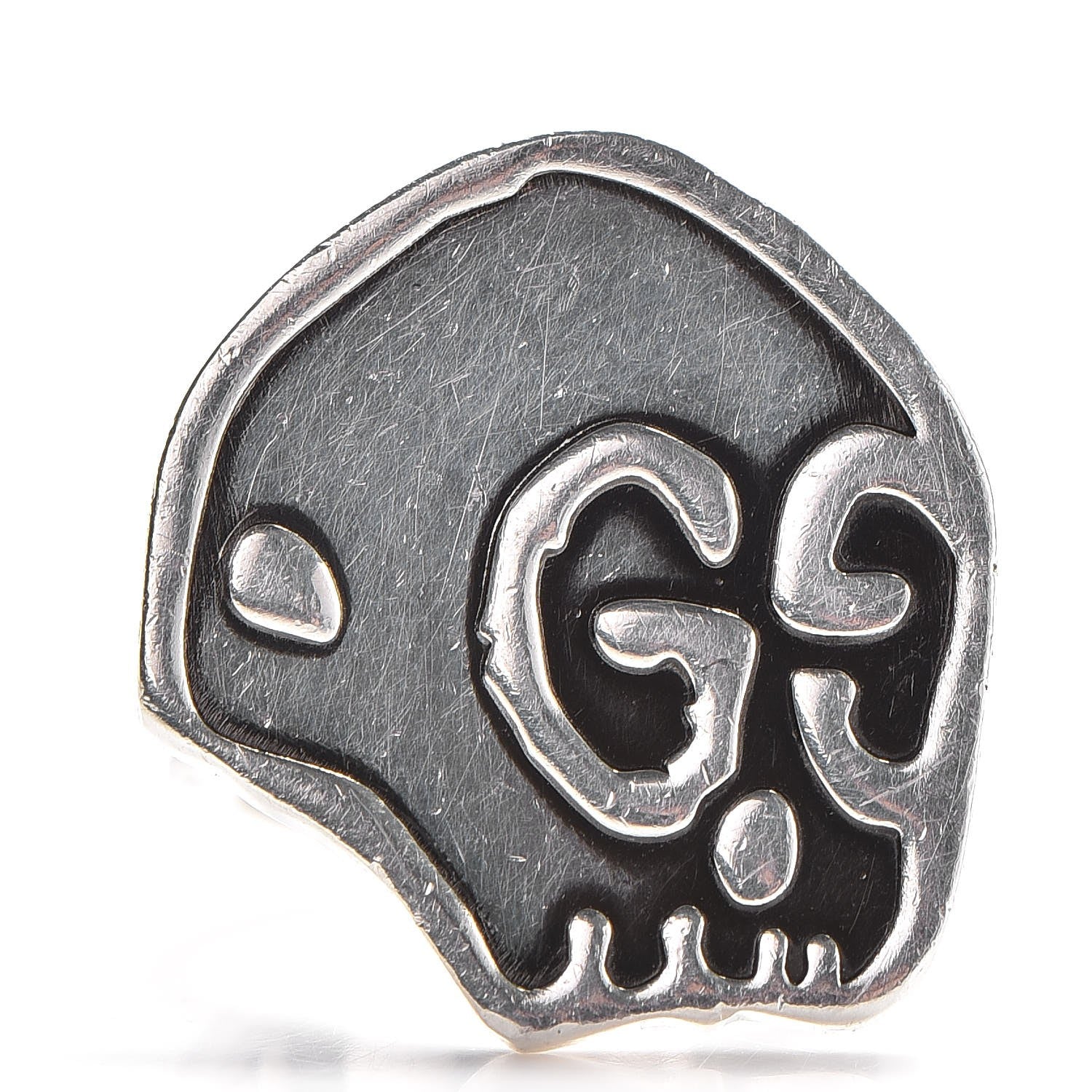 Gucci Sterling Silver GucciGhost Hamlet Skull Ring 7 1 of 7