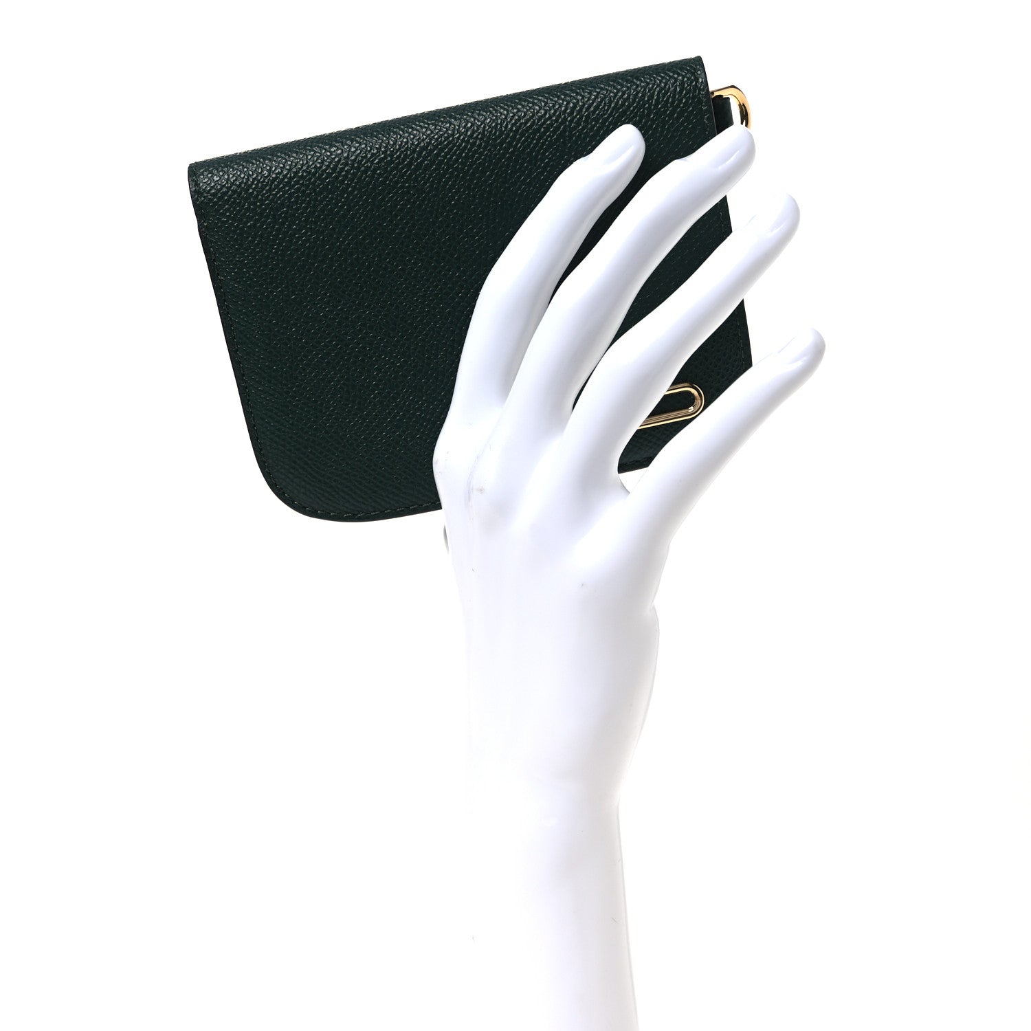 Delvaux Alpina Calfskin Vagabond Compact Wallet Forest 4 of 21