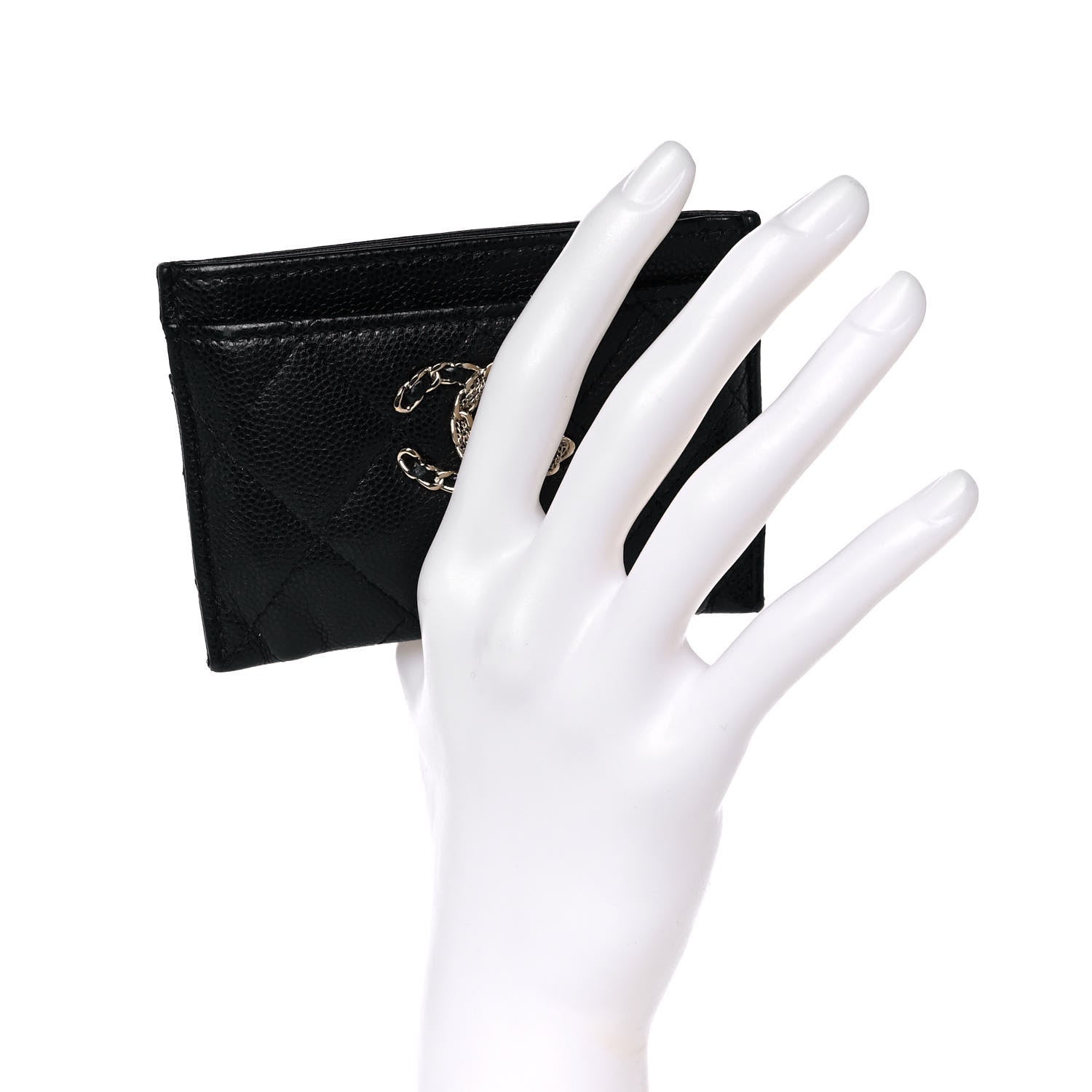 Chanel Caviar Quilted French New Wave Card Holder Black 2 of 7