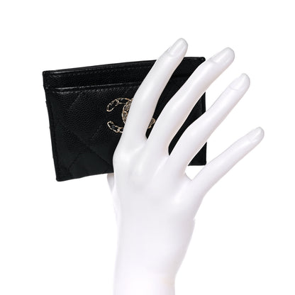 Chanel Caviar Quilted French New Wave Card Holder Black 2 of 7