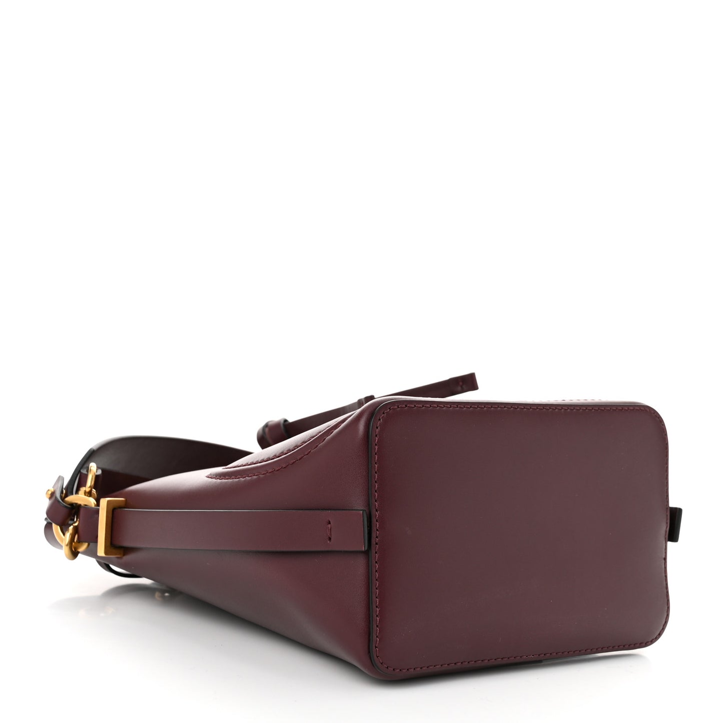 Calfskin Vlogo Walk Bucket Bag Burgundy