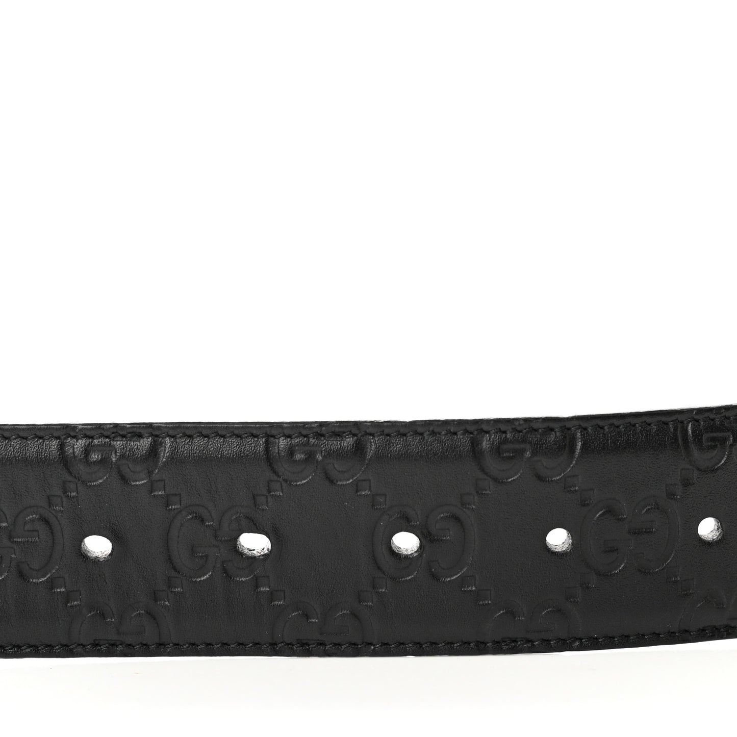 Guccissima Signature Interlocking G 40mm Belt 95 38 Black