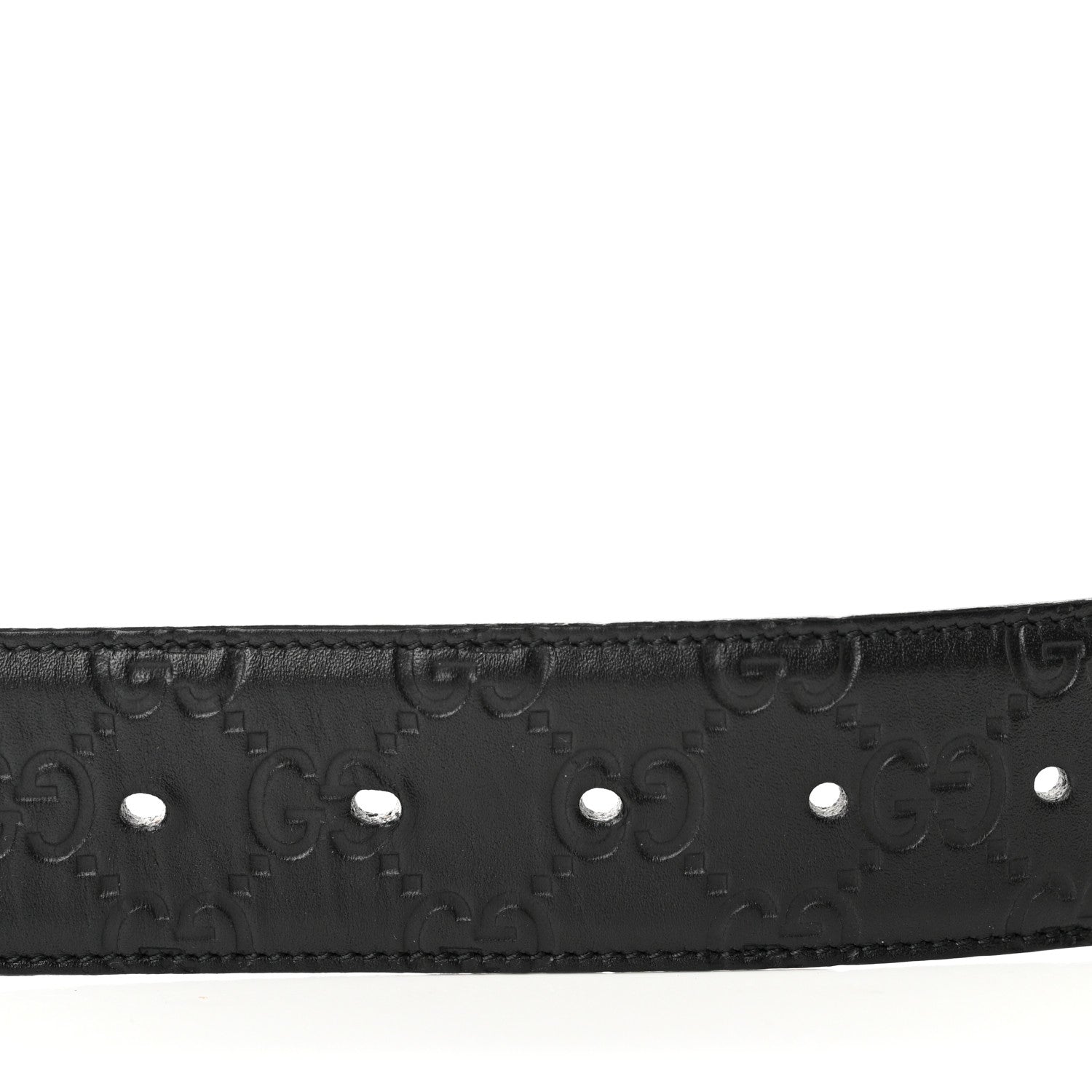 Gucci Guccissima Signature Interlocking G 40mm Belt 95 38 Black 4 of 5