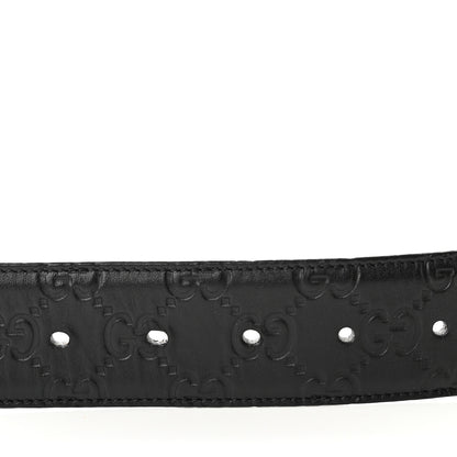 Gucci Guccissima Signature Interlocking G 40mm Belt 95 38 Black 4 of 5