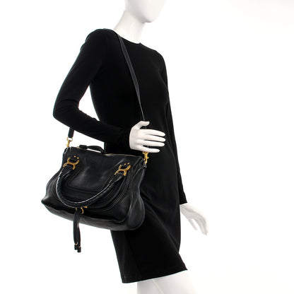 Chloe Calfskin Medium Marcie Satchel Black 2 of 11