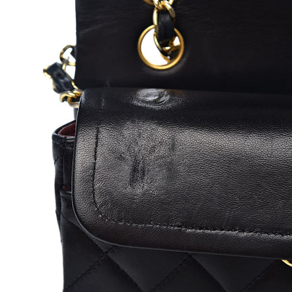 Chanel Lambskin Quilted Small Double Flap Black 9 of 19