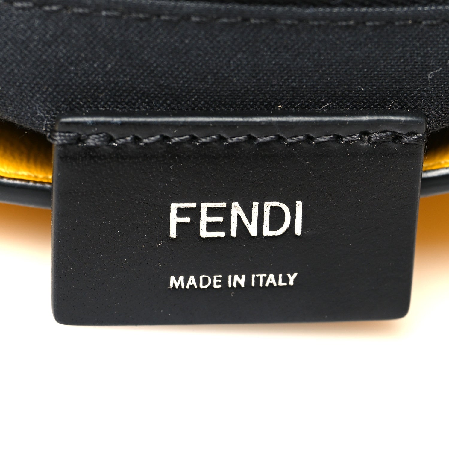 Fendi Nappa FF 1974 Embossed Mini Expandable Flap Bag Mimosa 6 of 10