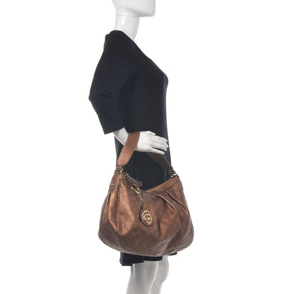 Gucci Guccissima Medium Sukey Hobo Bronze 2 of 14