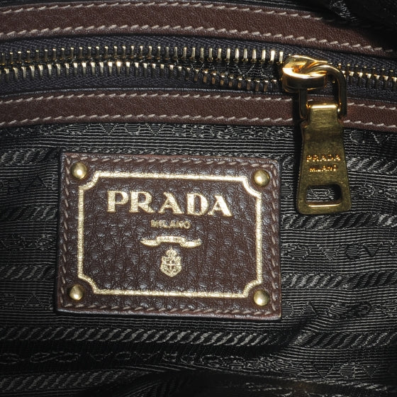 Prada Vitello Daino Shoulder Bag Bruciato 7 of 9