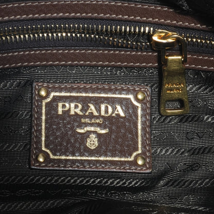 Prada Vitello Daino Shoulder Bag Bruciato 7 of 9