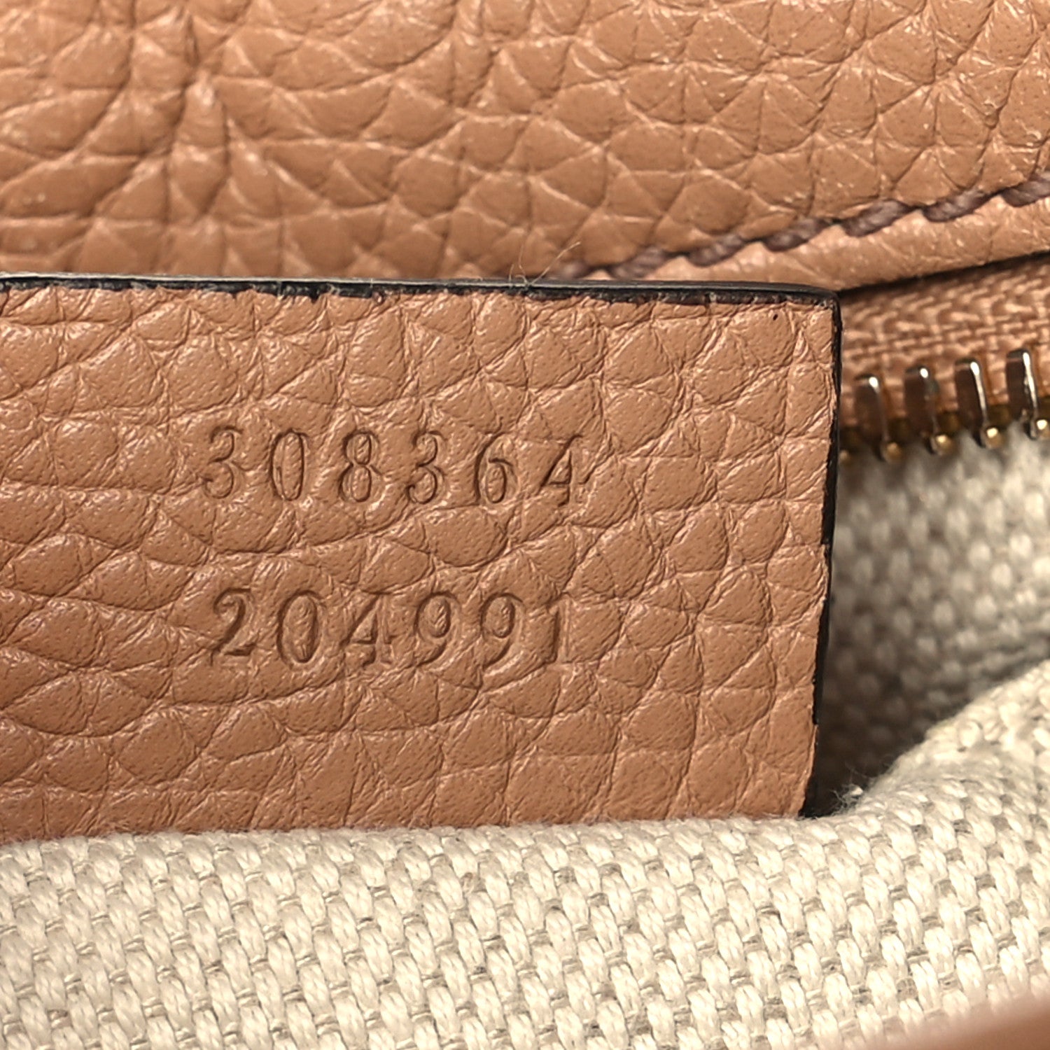 Gucci Pebbled Calfskin Small Soho Disco Bag Camelia 9 of 12