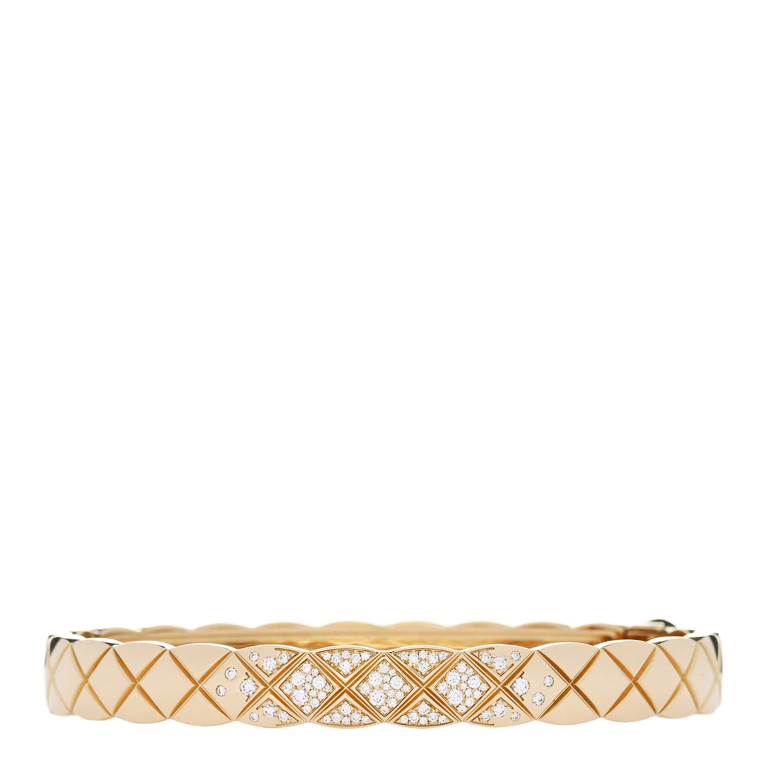 Chanel 18K Yellow Gold Diamond Coco Crush Bracelet XS 1 of 5