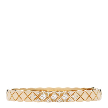 Chanel 18K Yellow Gold Diamond Coco Crush Bracelet XS 1 of 5