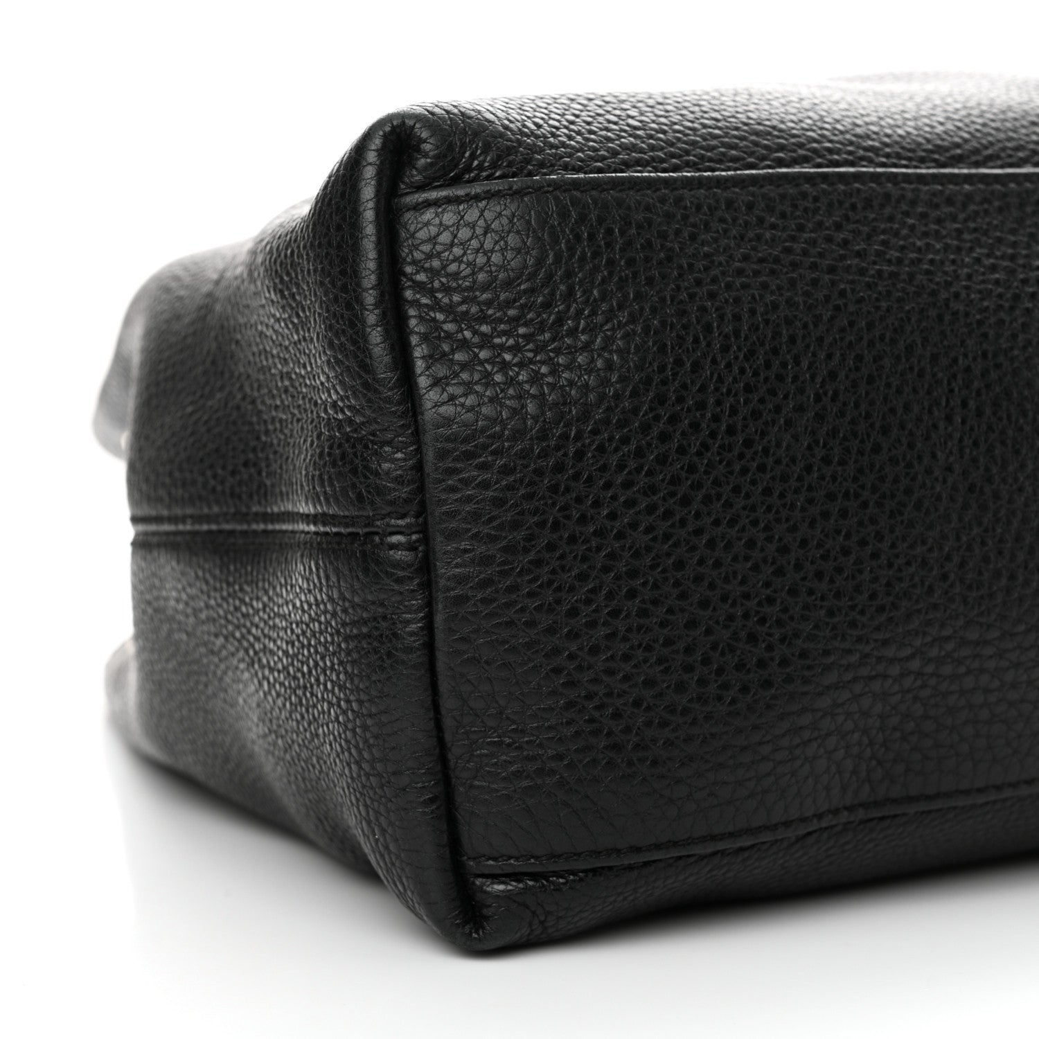Gucci Pebbled Calfskin Medium Soho Chain Shoulder Bag Black 9 of 14