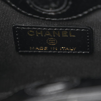Chanel Shiny Lambskin Quilted Micro 31 Clutch With Chain Black 6 of 11