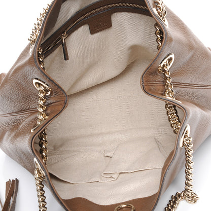 Gucci Cellarius Calfskin Medium Soho Chain Shoulder Bag Acero 5 of 7