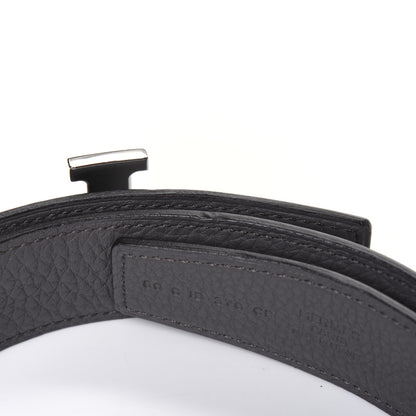 Hermes Box Togo 32mm H Belt 80 Black Etain 6 of 7