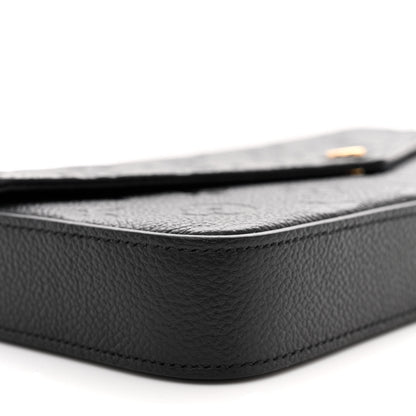 Louis Vuitton Empreinte Pochette Felicie Chain Wallet Black 10 of 12