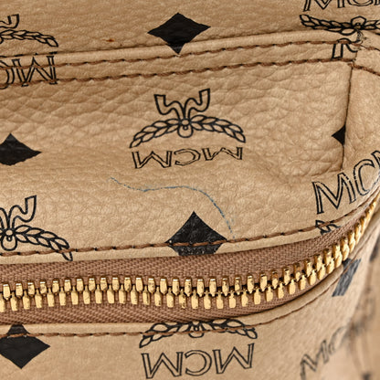 MCM Visetos Medium Sprinkle Stud Stark Backpack Beige 16 of 17