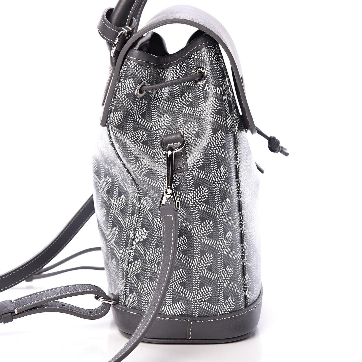 Goyardine Calfskin Mini Alpin Backpack Grey