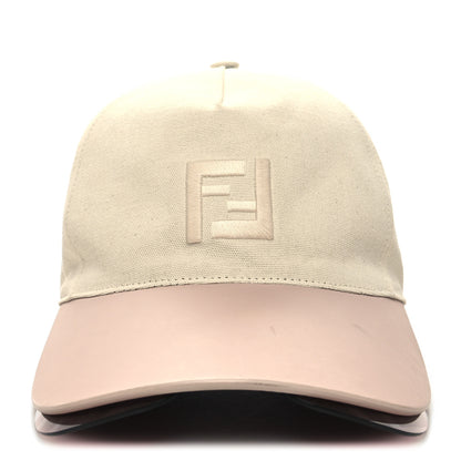 Fendi Cotton Calfskin Fs Fendi Eyecap Hat Beige 3 of 9
