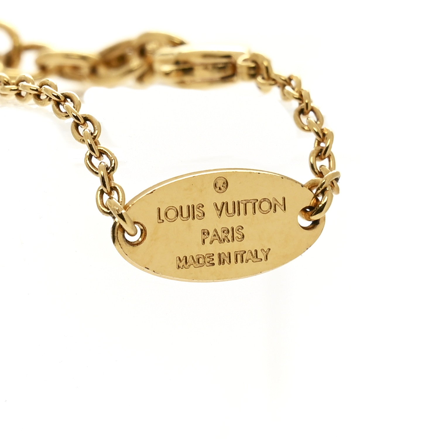 Louis Vuitton Essential V Guilloche Bracelet Gold 4 of 5