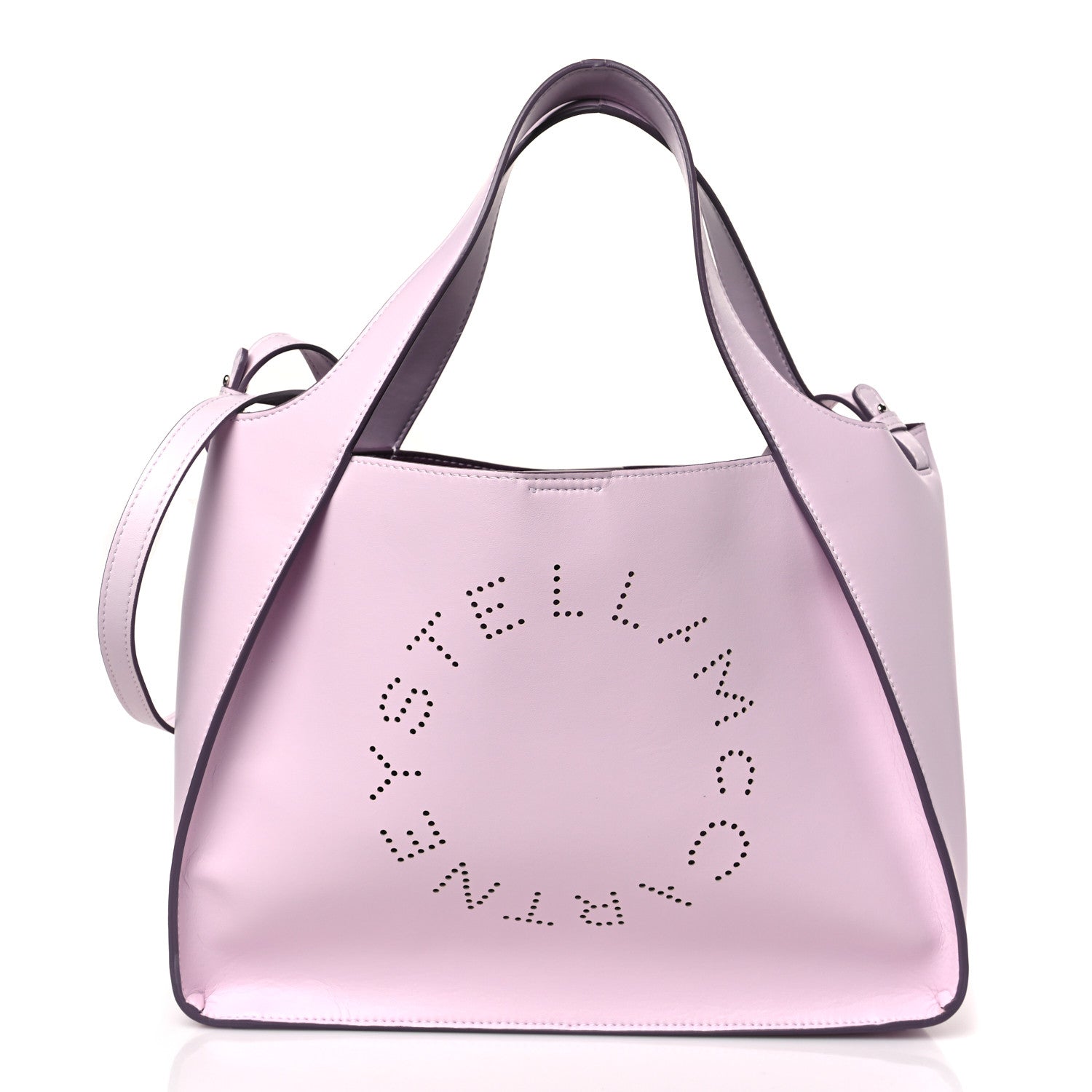 Stella McCartney Eco Alter Nappa East West Perforated Tote Lilac 3 of 9