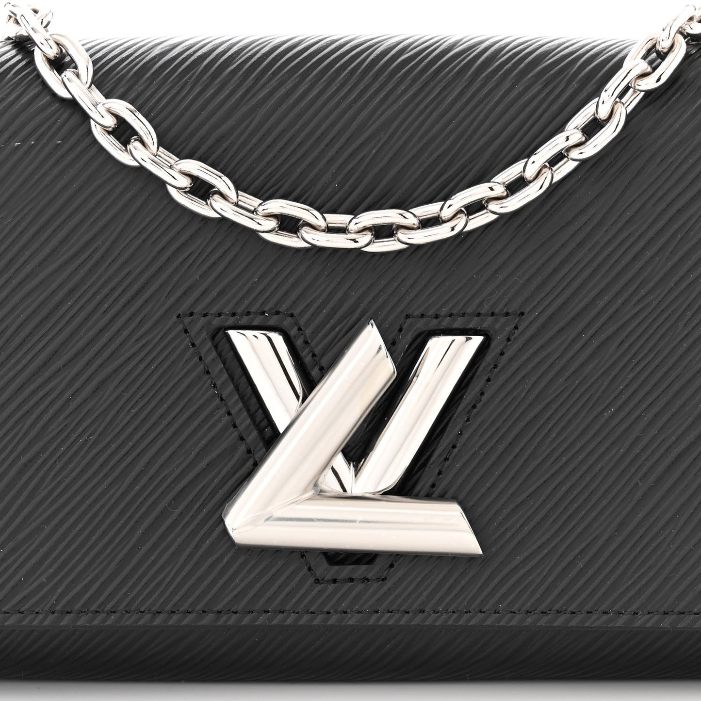 Epi Twist Chain Wallet Black