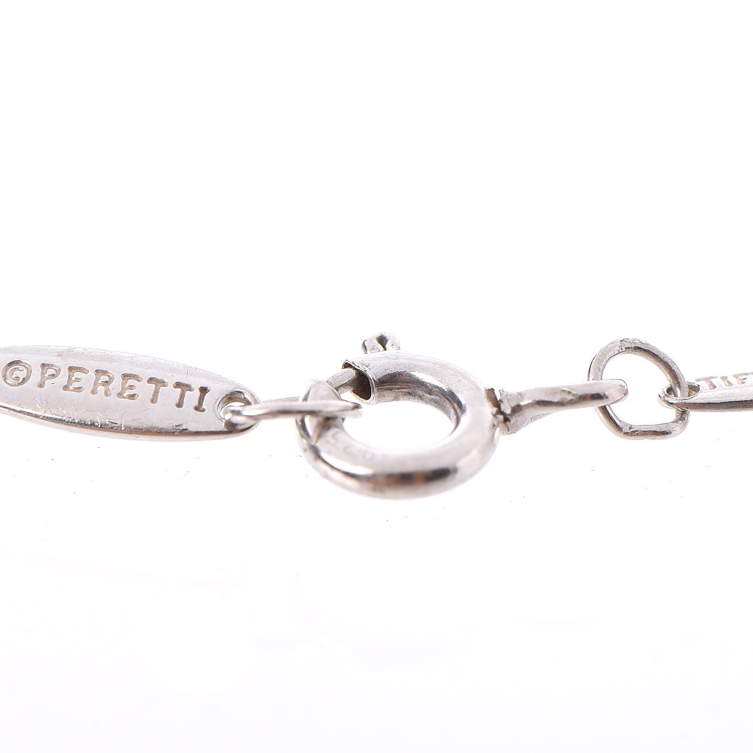 Tiffany Sterling Silver Diamond .07ct Elsa Peretti Diamonds by the Yard Bracelet 4 of 8