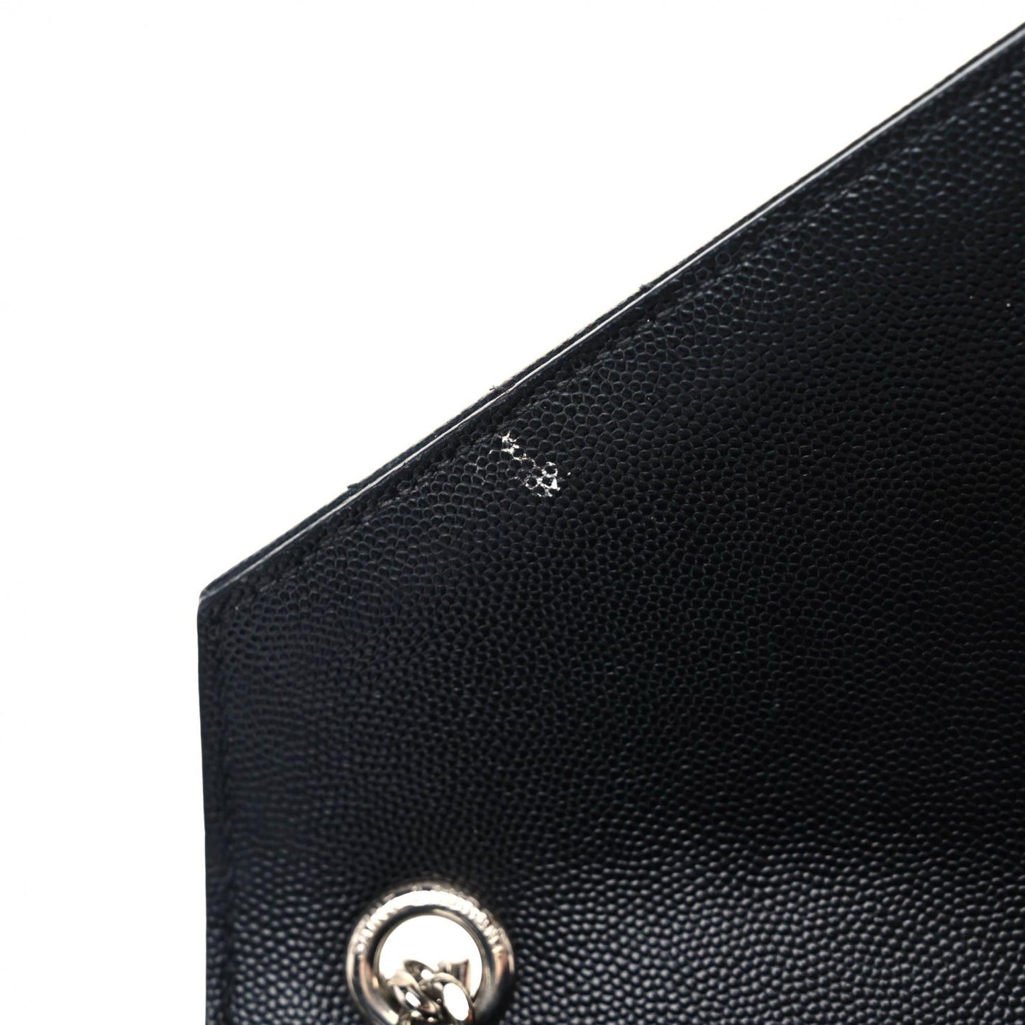 Grain De Poudre Textured Mixed Matelasse Triquilt Medium Monogram Satchel Black