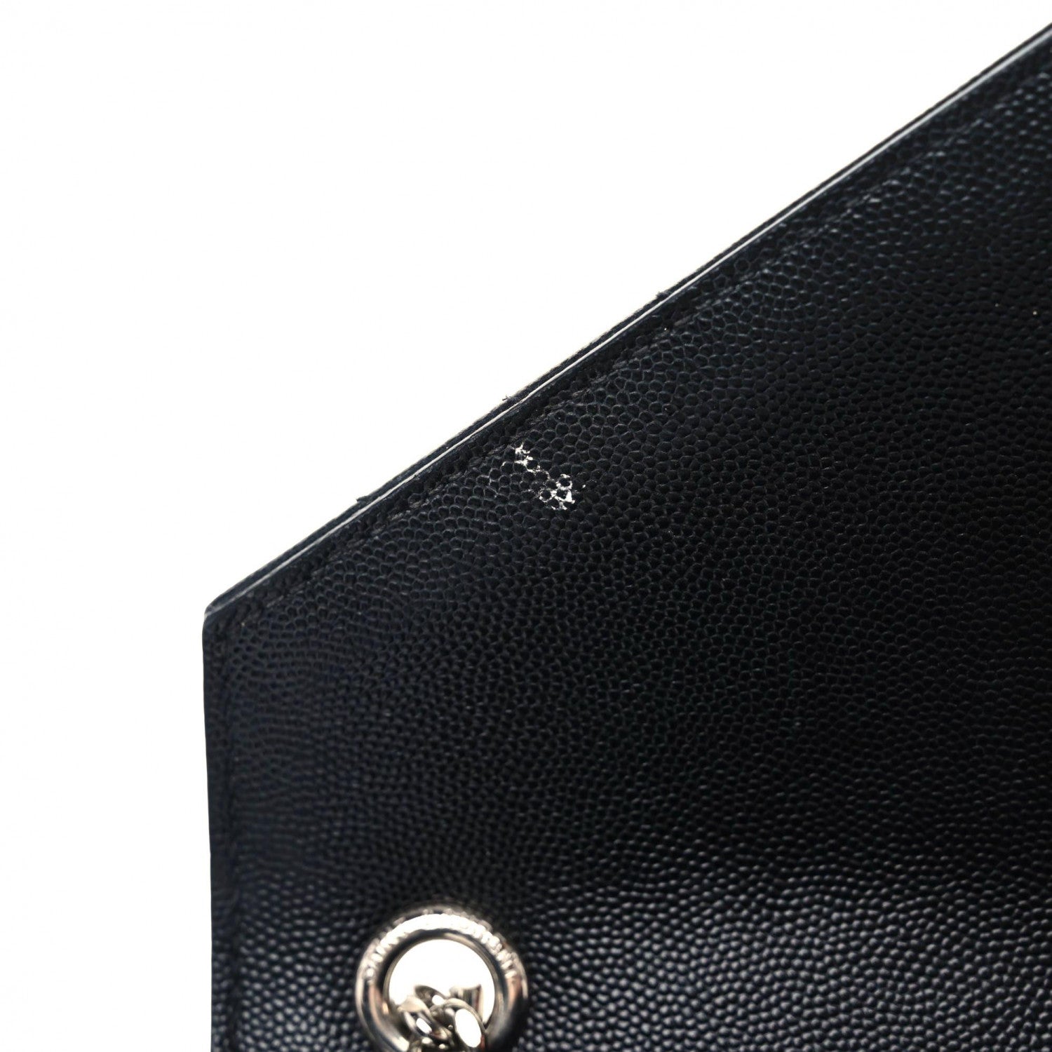 Saint Laurent Grain De Poudre Textured Mixed Matelasse Triquilt Medium Monogram Satchel Black 11 of 19