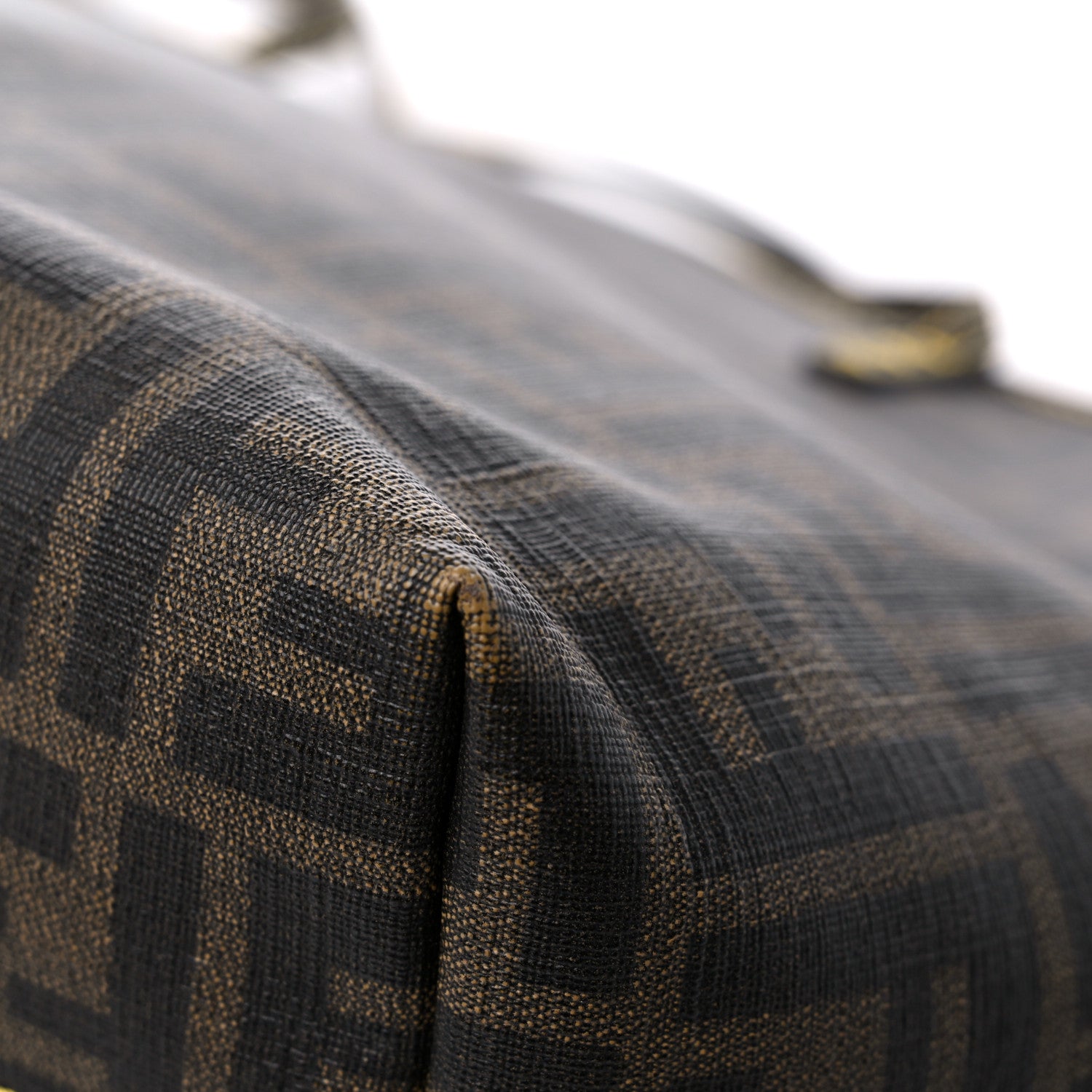 Fendi Zucca Spalmati Small Roll Tote Tobacco Giallo 10 of 15