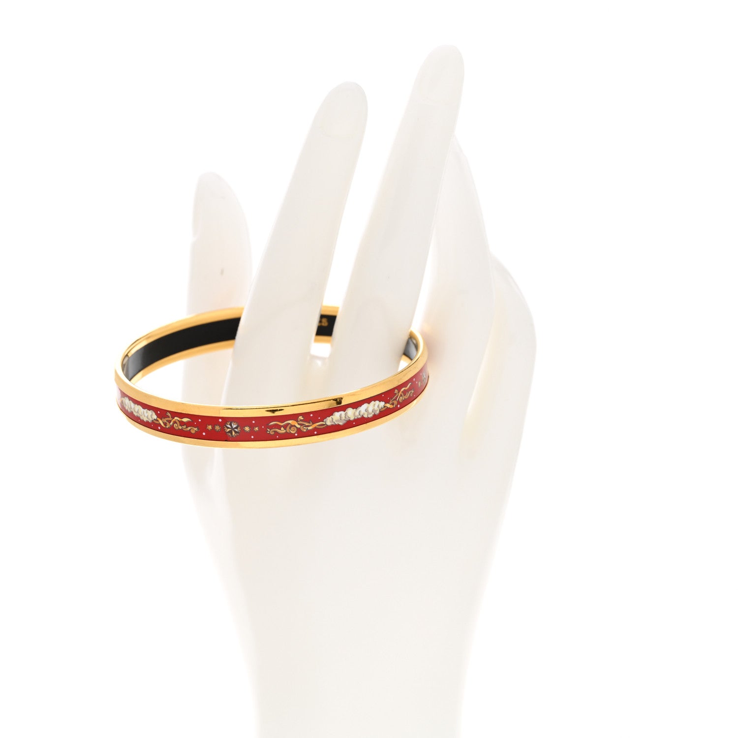 Hermes Enamel Printed Narrow Celestial Mythology Bracelet 62 2 of 5