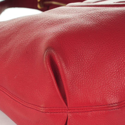 Gucci Pebbled Calfskin Large Soho Hobo Red 8 of 12