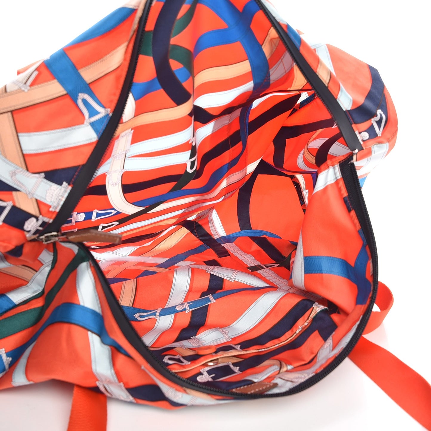 Silk Barenia Cavalcadour Duffle Orange Poppy Fauve