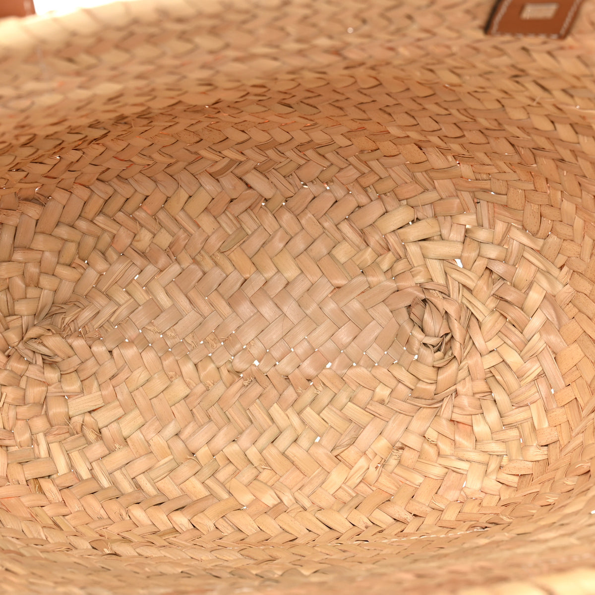 Raffia Basket Tote Bag Natural Tan