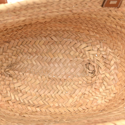 Loewe Raffia Basket Tote Bag Natural Tan 5 of 11