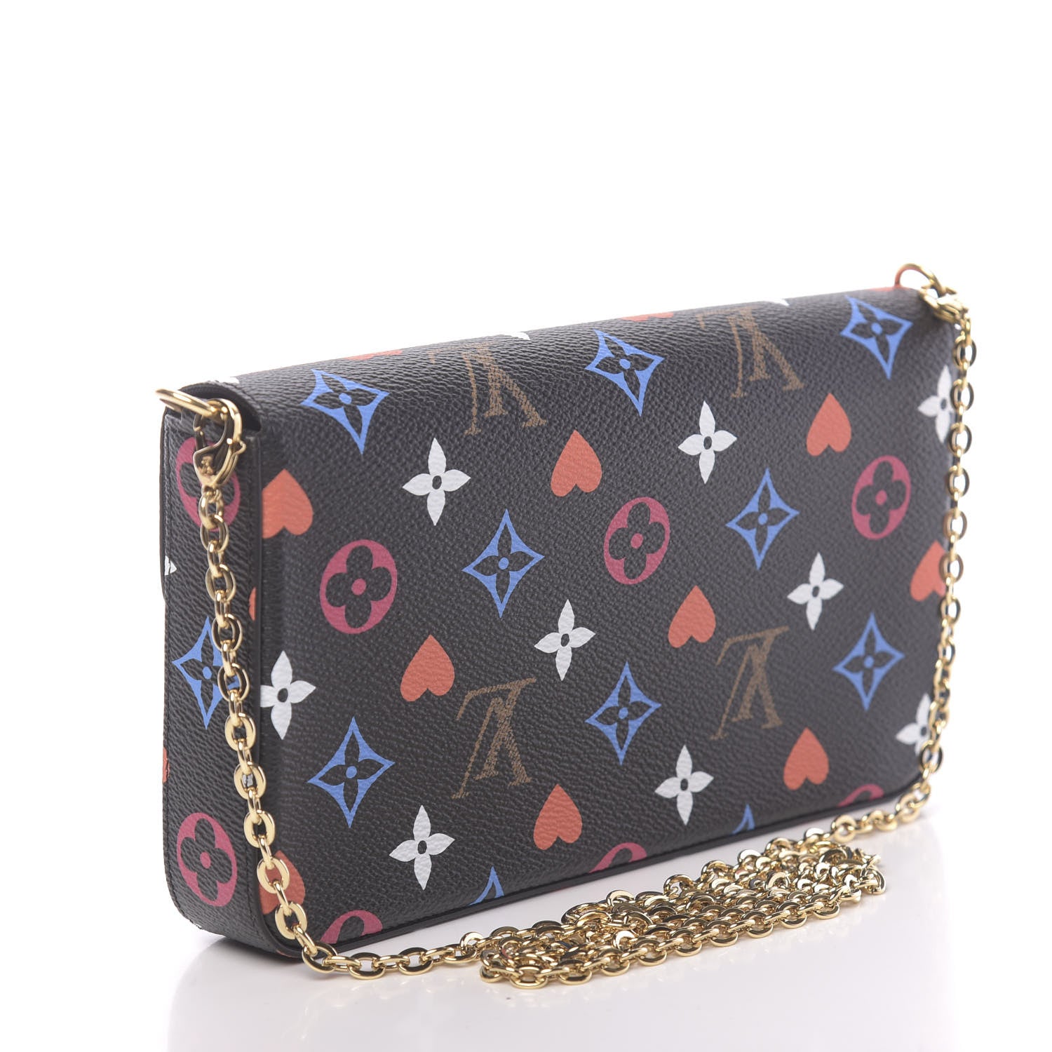 Louis Vuitton Game On Felicie Chain Wallet Black 3 of 10