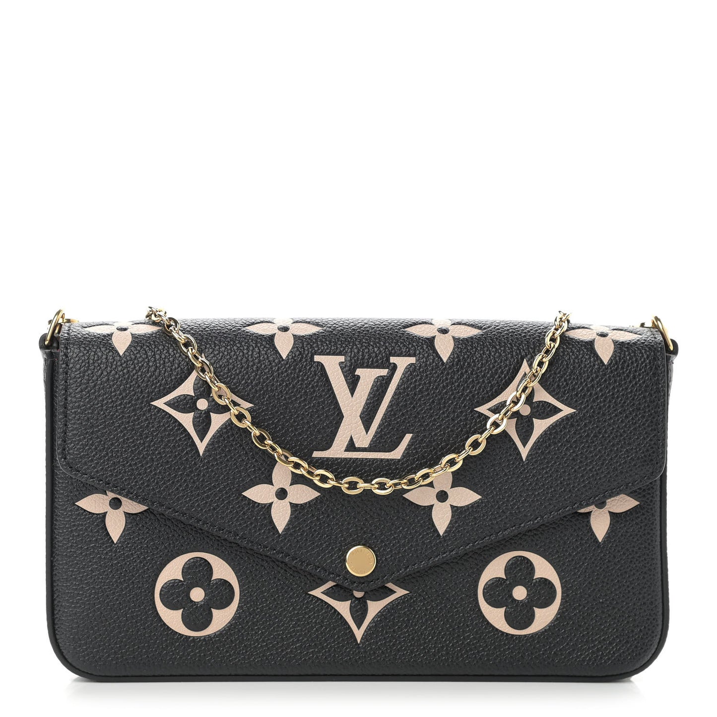 Empreinte Monogram Giant Felicie Pochette Black Beige