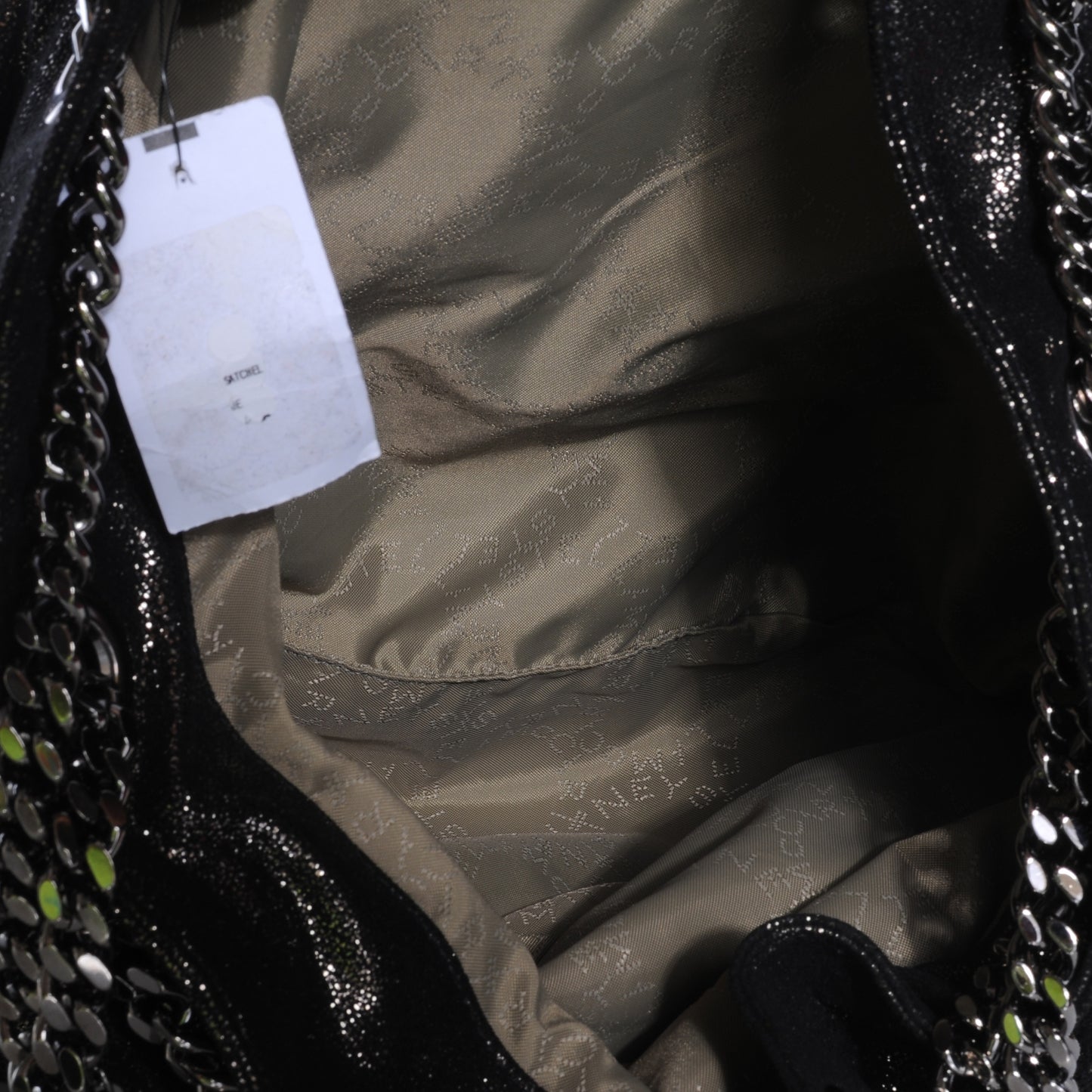 Faux Leather Large Falabella Bucket Bag Ruthenium