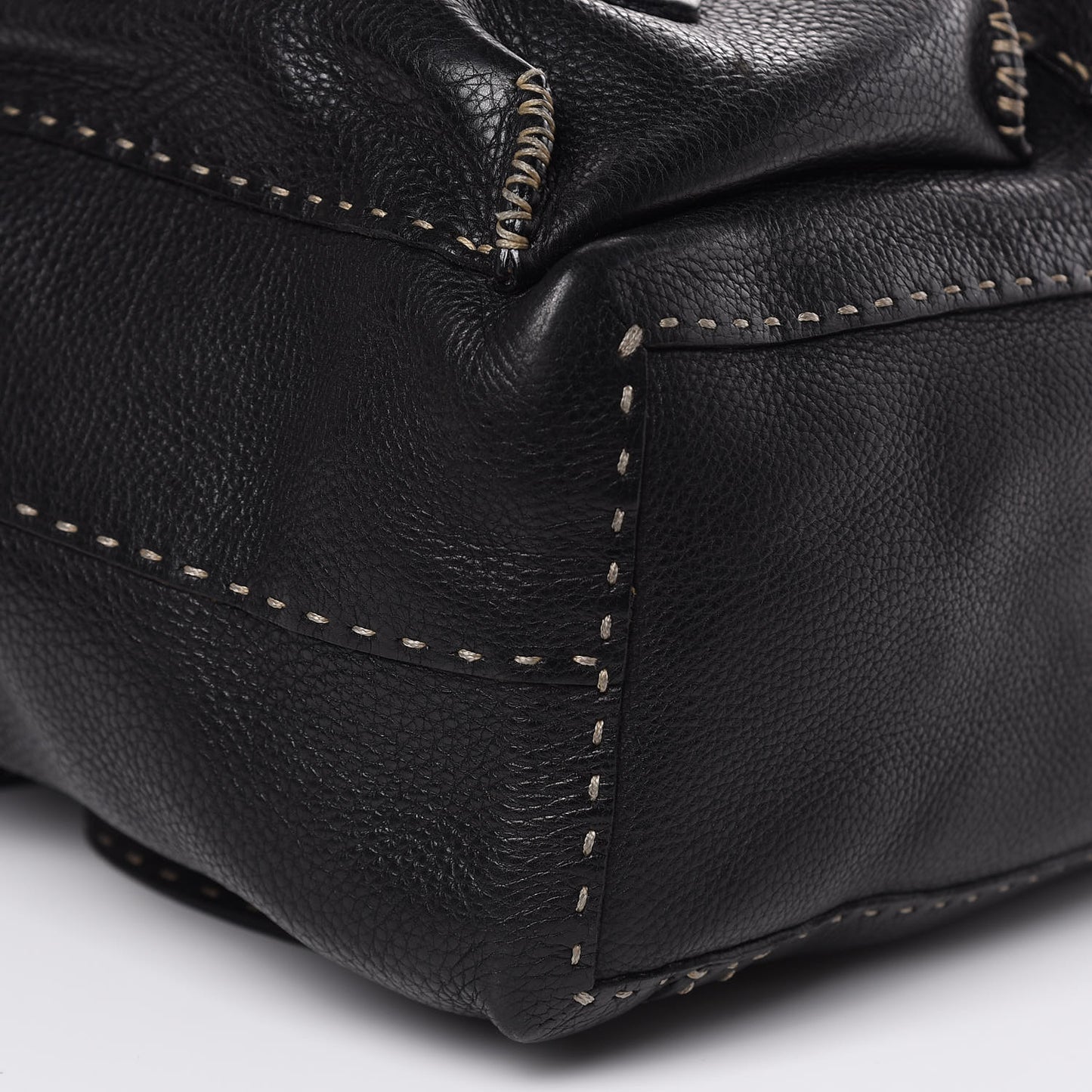Calfskin Romano Selleria Backpack Black